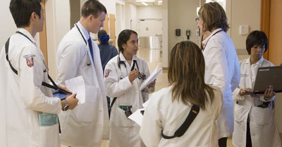 Oncology residents with Olwen Hahn, MD