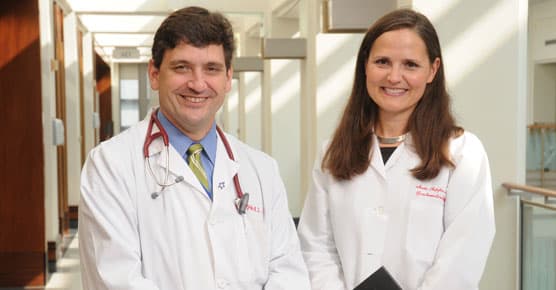 Medical oncologist Blase Polite, MD, and gastroenterologist Sonia Kupfer, MD