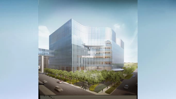 cancer pavilion rendering