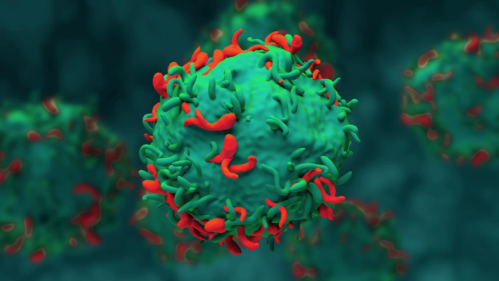 CAR-T cell rendering