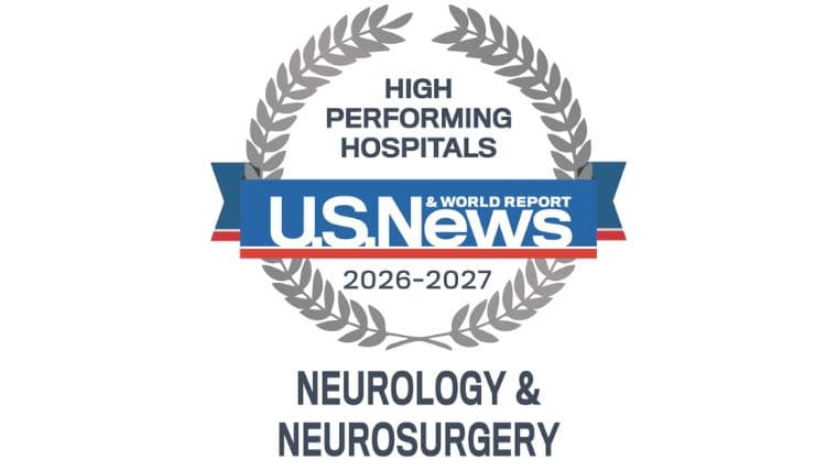 US New World Report Badge High Performing Neuro 26-27