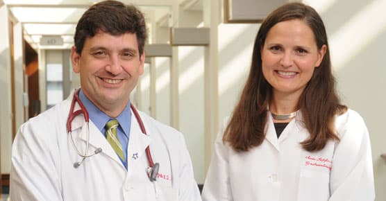 Medical oncologist Blase Polite, MD, and gastroenterologist Sonia Kupfer, MD