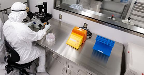 Image of pediatric stem cell transplant researcher