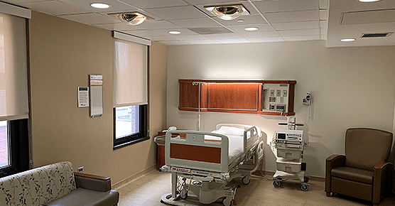 Birthing suite at the Family Birth Center in Harvey