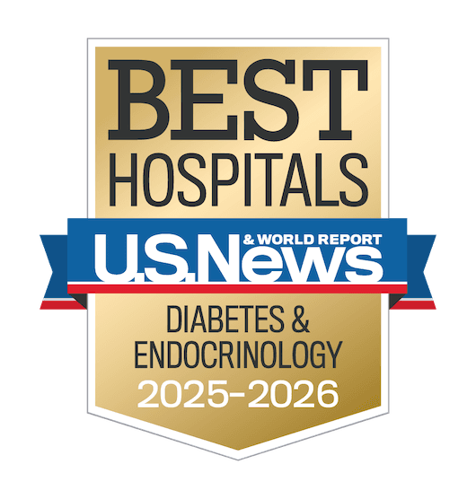 USNEWS Diabetes & Endocrinology badge 2024-2025