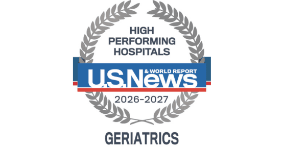 USNWR Badge 2026-2027 High Performance in Geriatrics