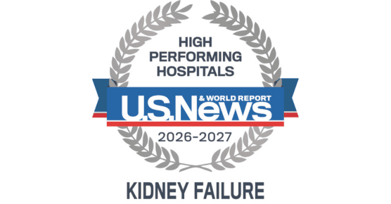 2026-27 USNWR High Performing Kidney Failure Badge
