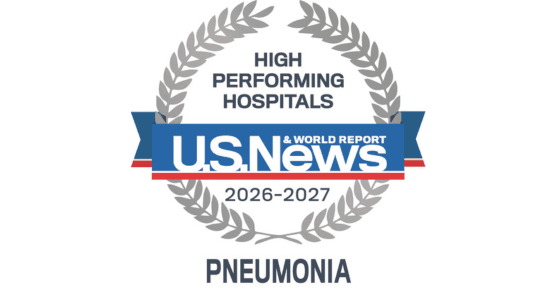 Pneumonia USNWR Badge