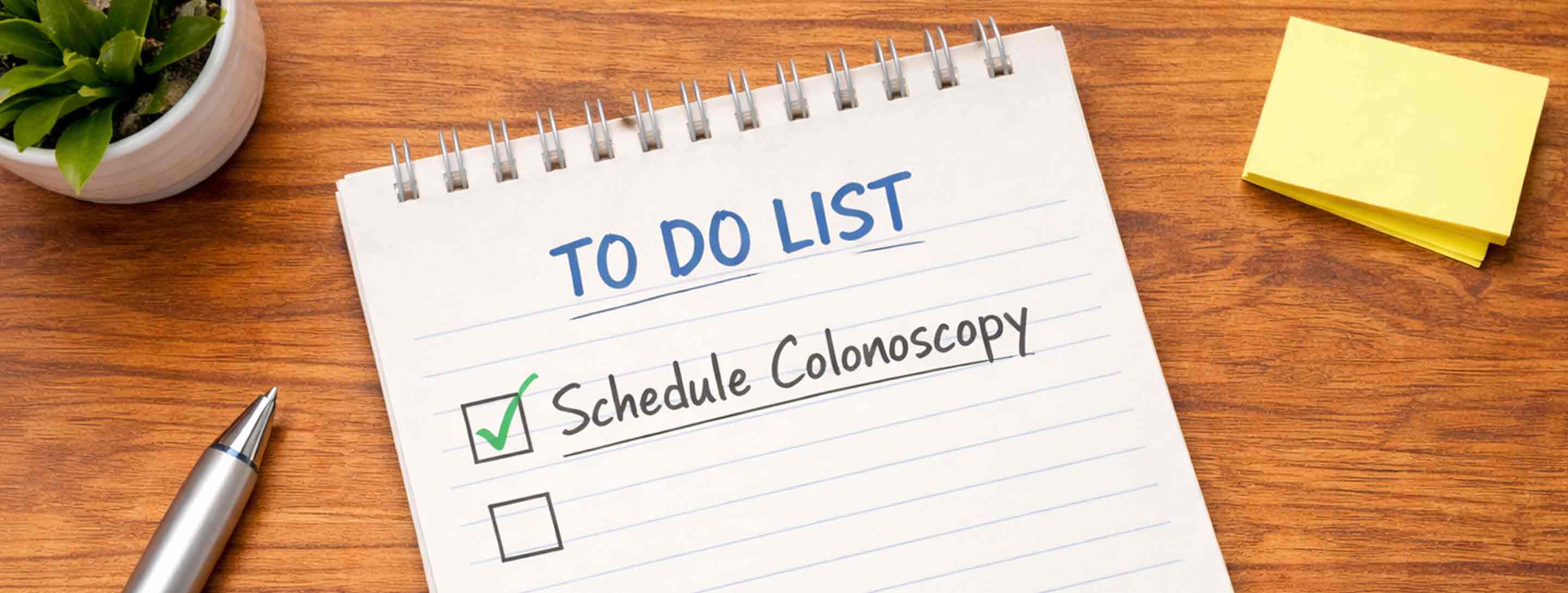 to-do list: schedule colonoscopy
