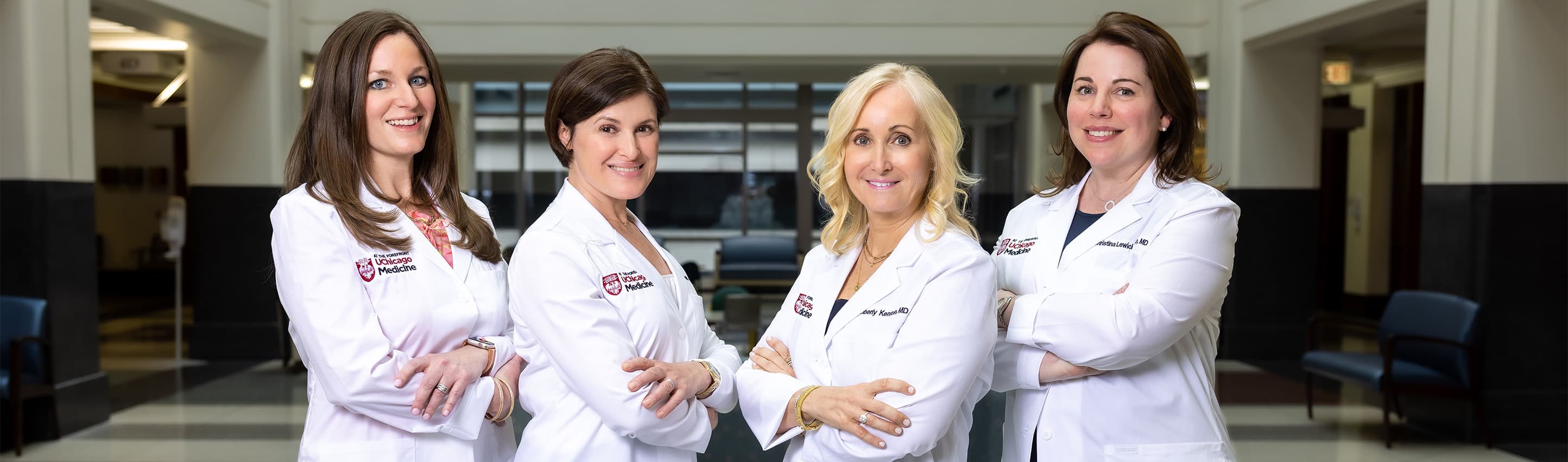 Urogynecologists posing for a team photo
